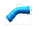 45° Socketed bend